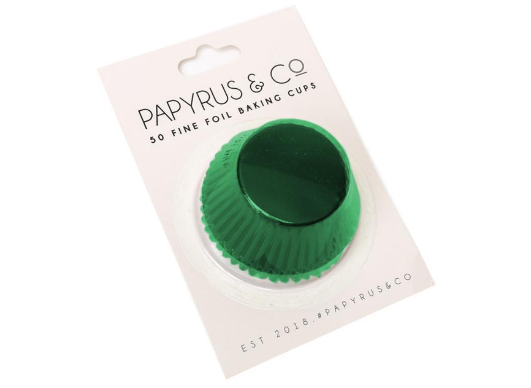 Green Foil Cupcake Cases 50pk