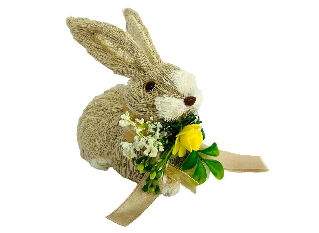 Straw Bunny Decoration