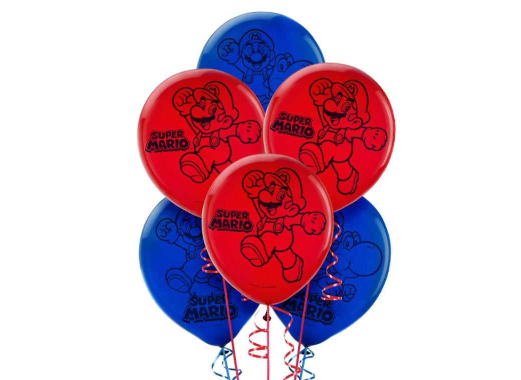 Super Mario Balloons 6pk