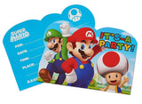 Super Mario Invitations 8pk