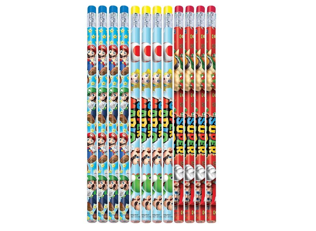 Super Mario Pencils 12pk