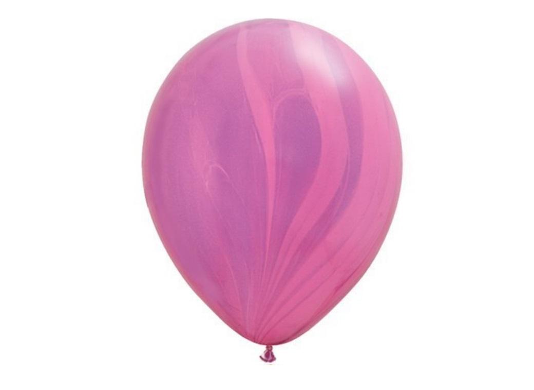 Marble Balloon - Pink & Violet