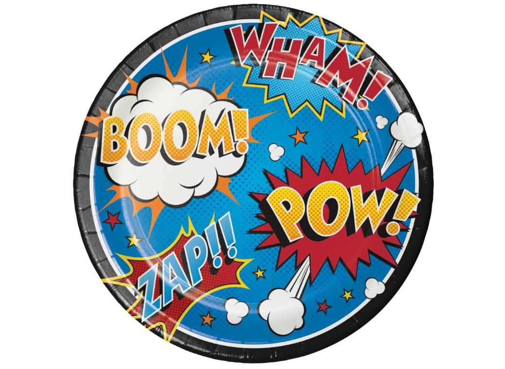 Superhero Dinner Plates 8pk