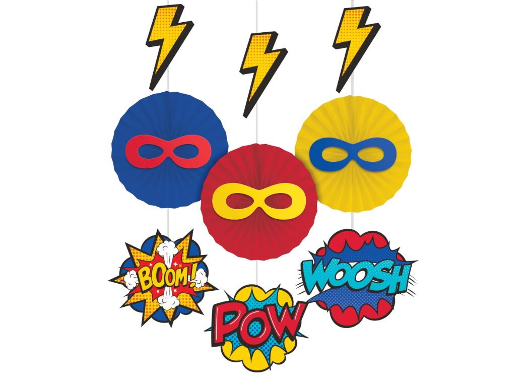 Superhero Hanging Decorations