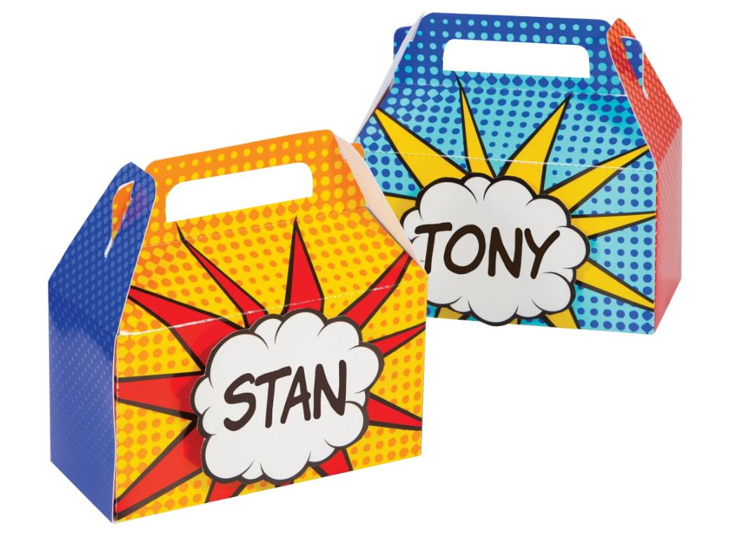 Superhero Treat Boxes 4pk