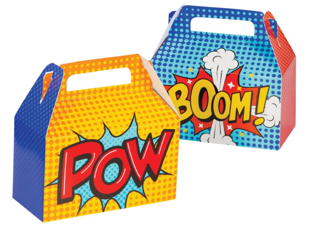 Superhero Treat Boxes 4pk