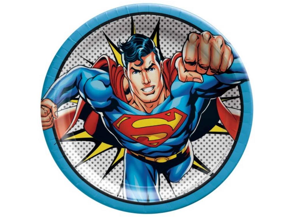 Superman Heroes Unite Dinner Plates 8pk