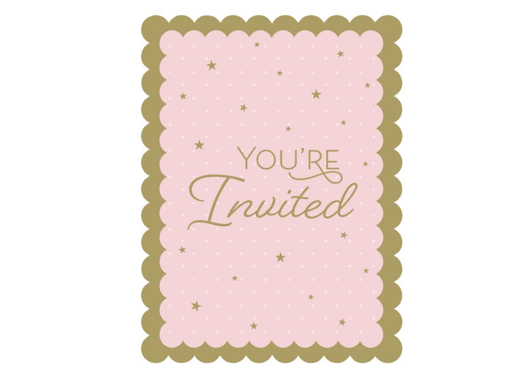 Swan Party Invitations 8pk