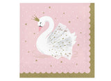 Swan Party Lunch Napkins 16pk