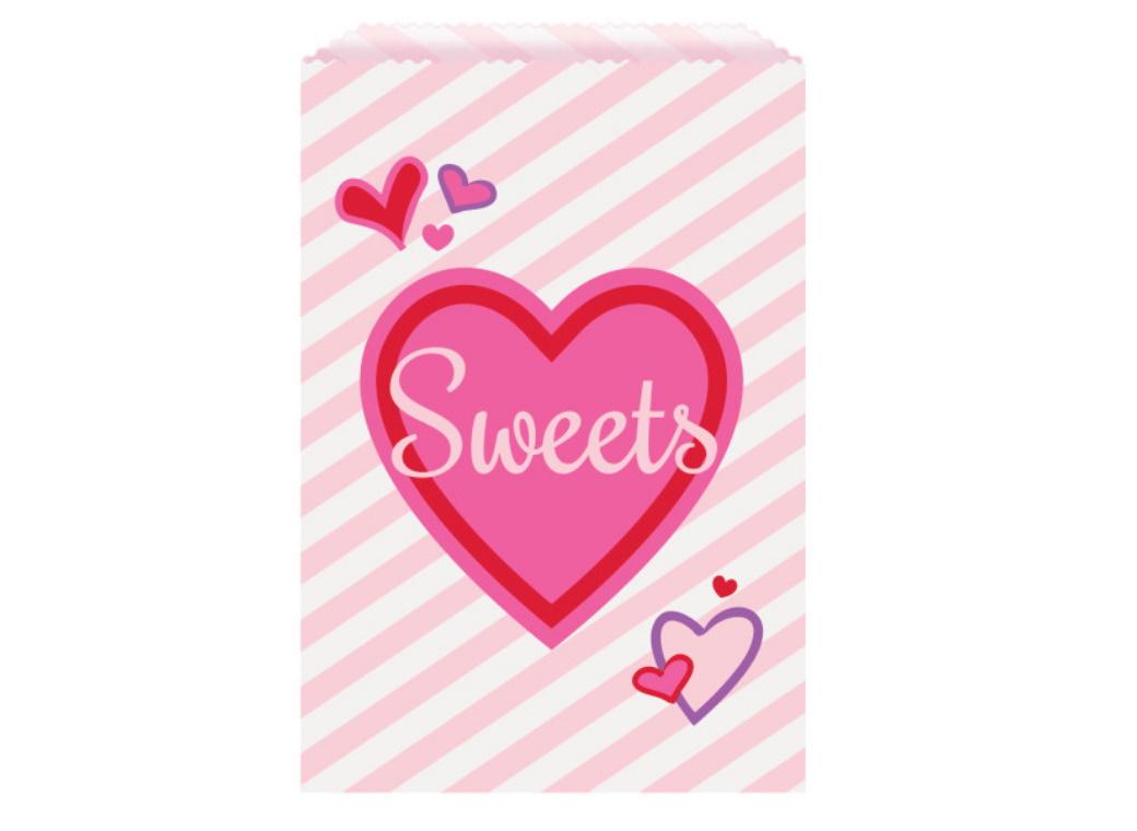 Sweet Hearts Treat Bags 8pk