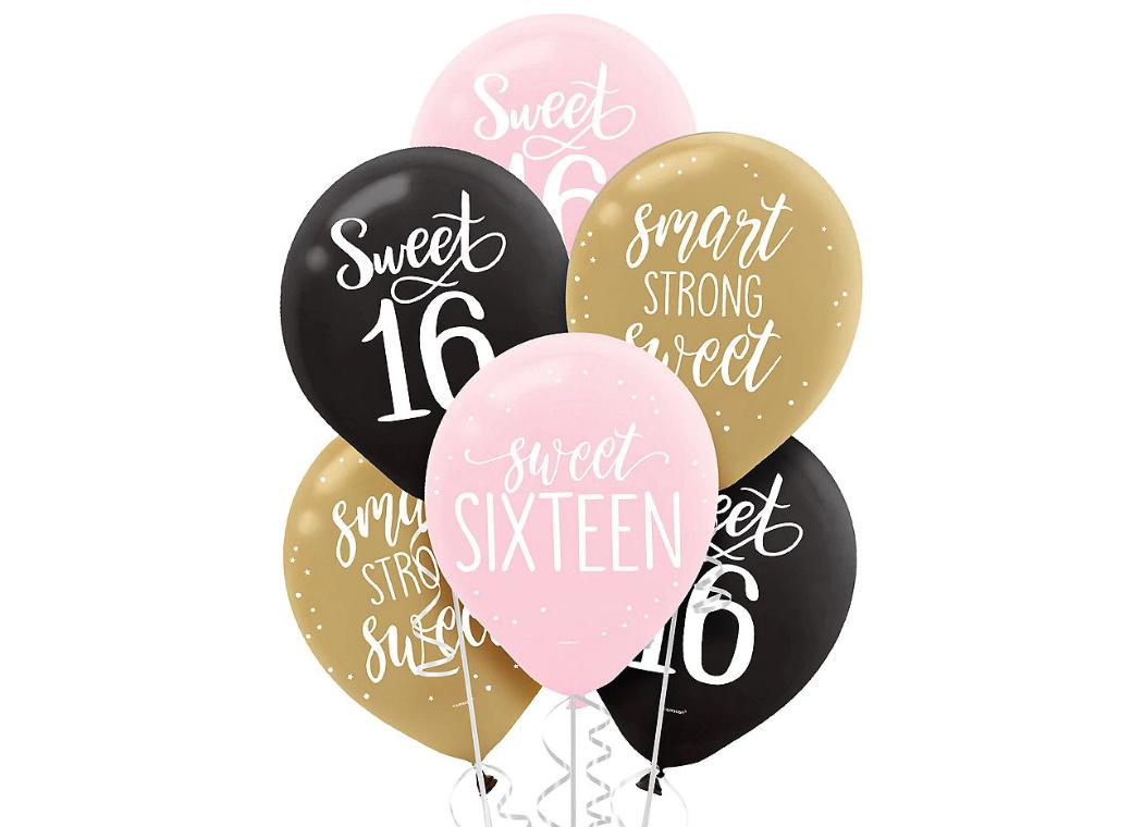 Sweet 16 Balloons 15pk