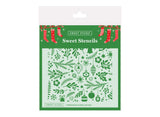 Sweet Sticks Stencil - Christmas Floral