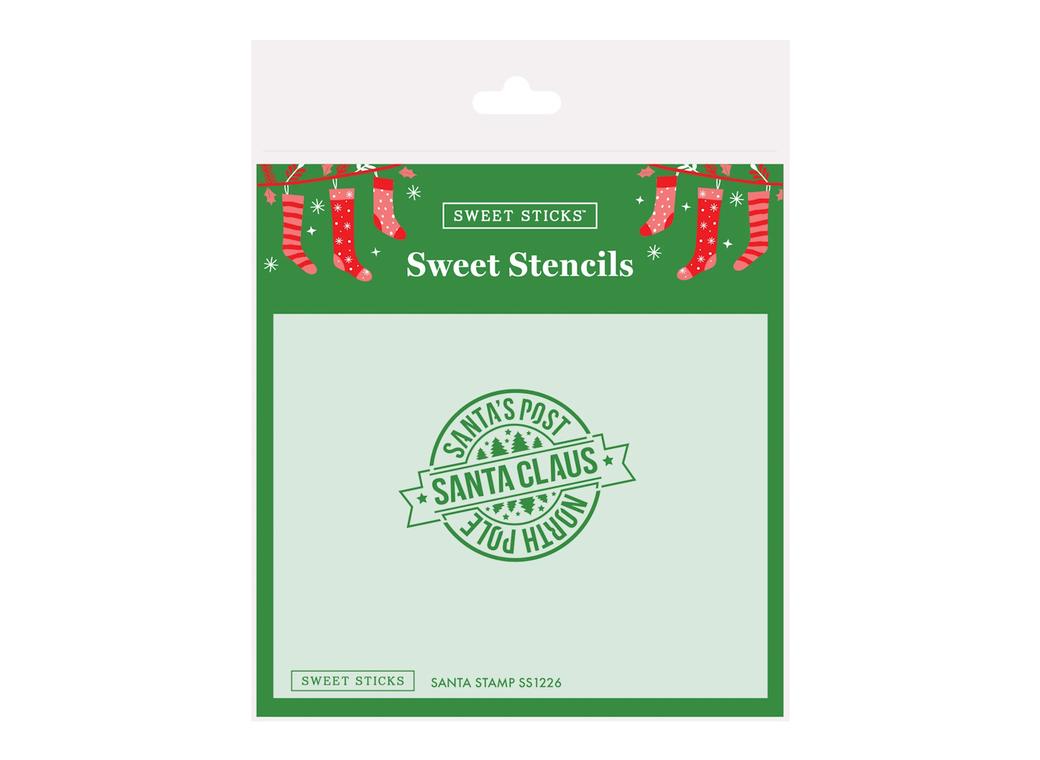 Sweet Sticks Stencil - Santa Stamp