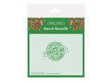 Sweet Sticks Stencil - Santa Stamp