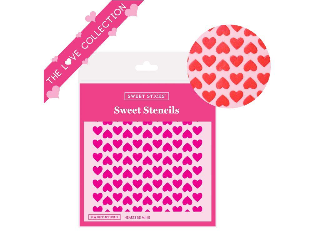 Sweet Sticks Stencil - Hearts Be Mine