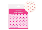 Sweet Sticks Stencil - Hearts Mini