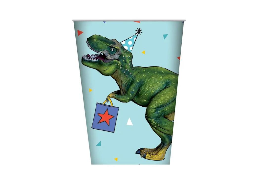 T-Rex Dinosaur Party Cups 8pk