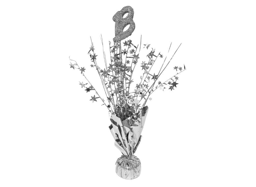 Table Centrepiece Spray Silver - 18