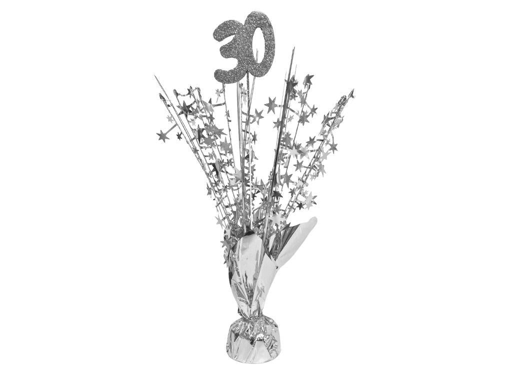 Table Centrepiece Spray Silver - 30