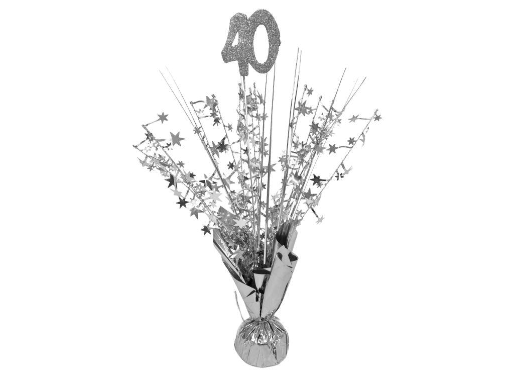 Table Centrepiece Spray Silver - 40