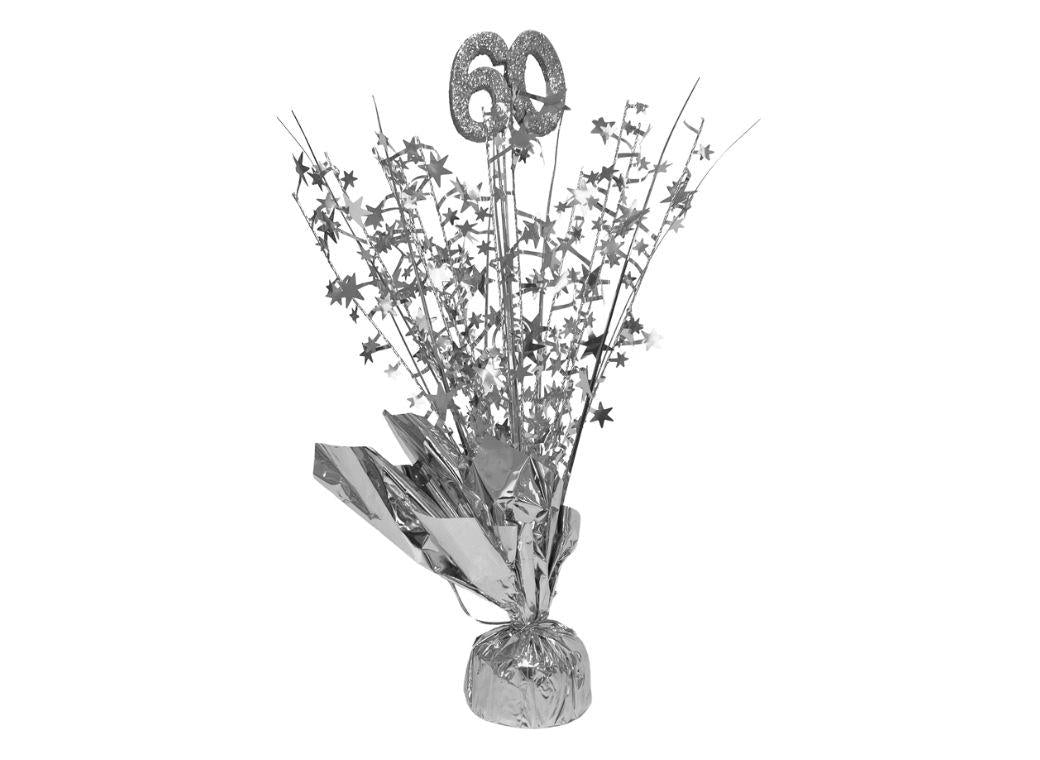 Table Centrepiece Spray Silver - 60