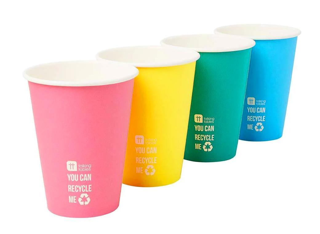 Eco Rainbow Paper Cups 8pk