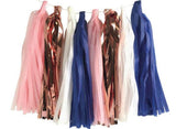 Tassel Party Garland - Navy & Rose Gold