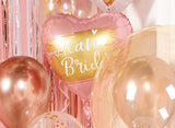 Team Bride Heart Foil Balloon