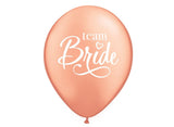 Team Bride Rose Gold Balloon