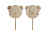 Teddy Bear Cupcake Toppers 6pk