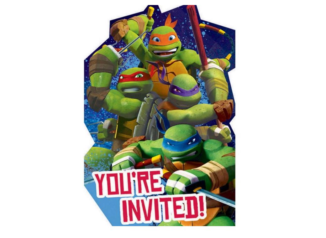 Teenage Mutant Ninja Turtles Invitations 8pk