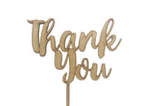 Thank You Cake Topper - Wood