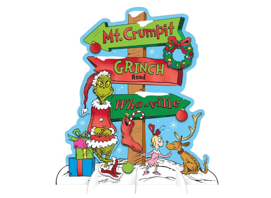 The Grinch Directional Table Sign