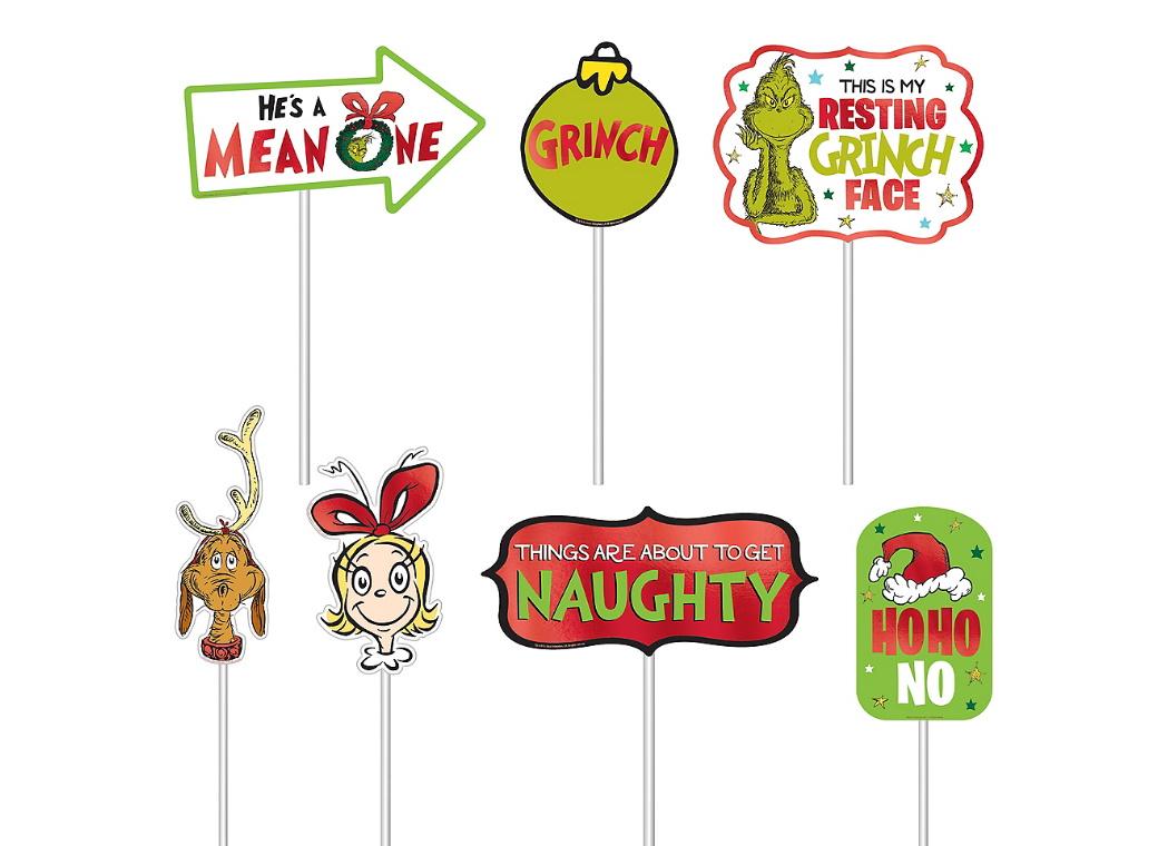 The Grinch Photo Prop Kit