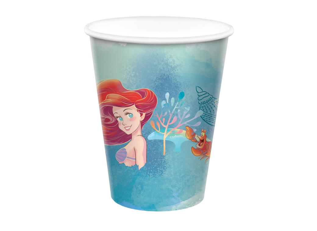 The Little Mermaid Cups 8pk