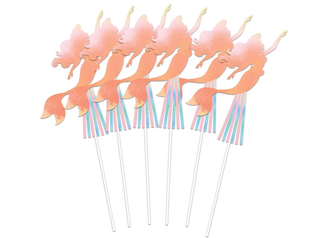 The Little Mermaid Wands 6pk