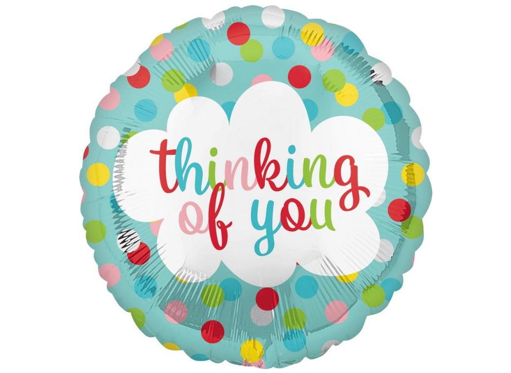 Thinking Of You Dots Foil Balloon