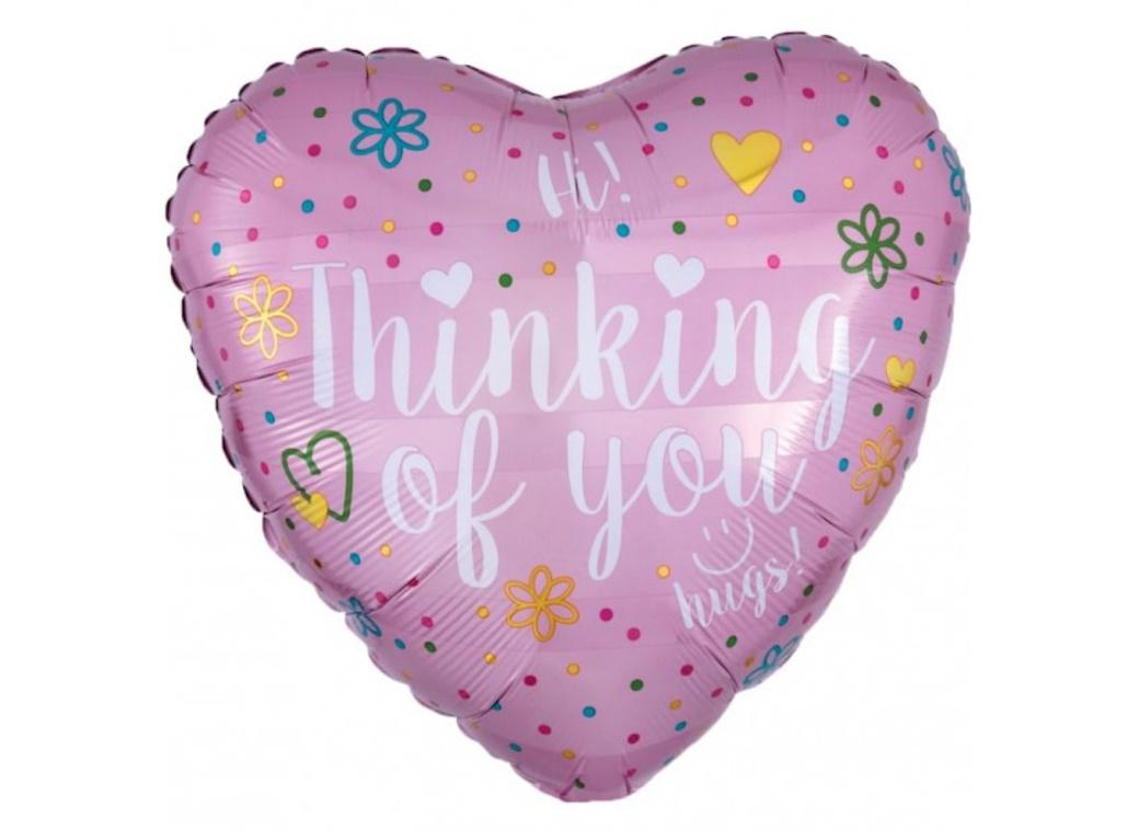 Thinking of You Heart Foil Balloon