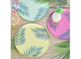 Tiki Tropics Palm Leaf Paper Plates 8pk