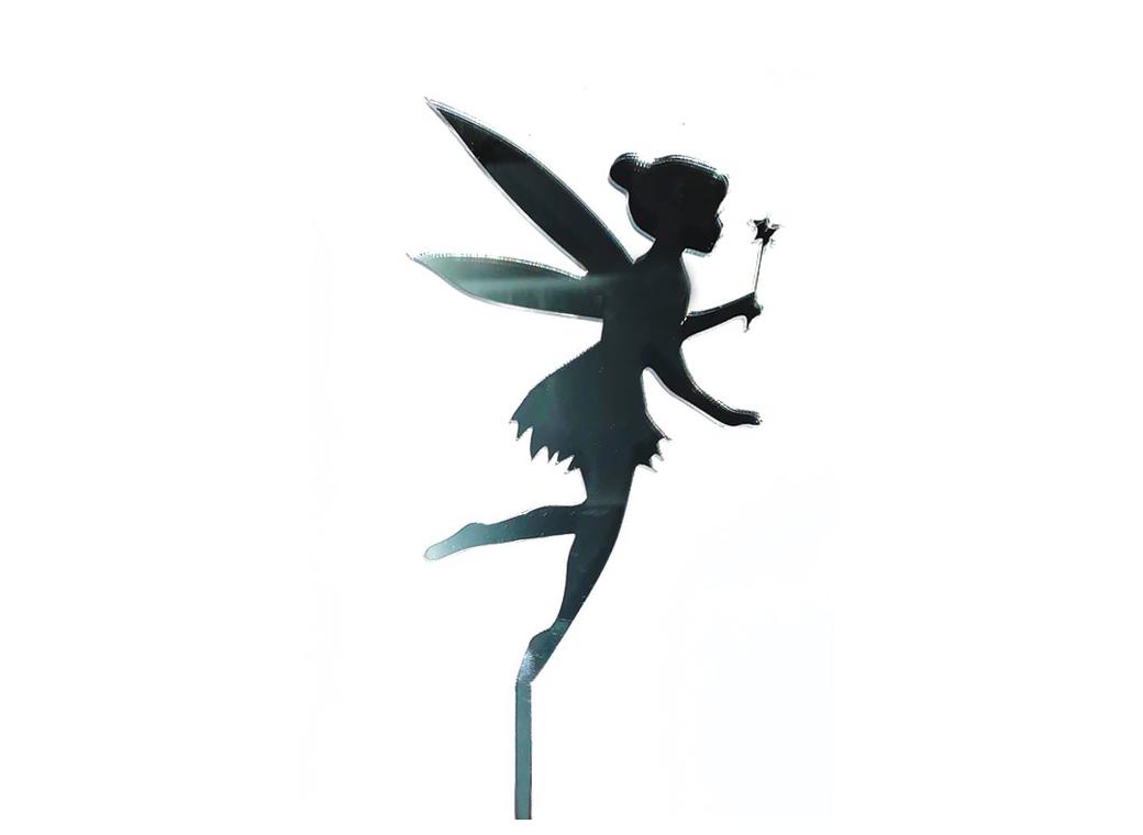 Tinkerbell Cake Topper - Silver