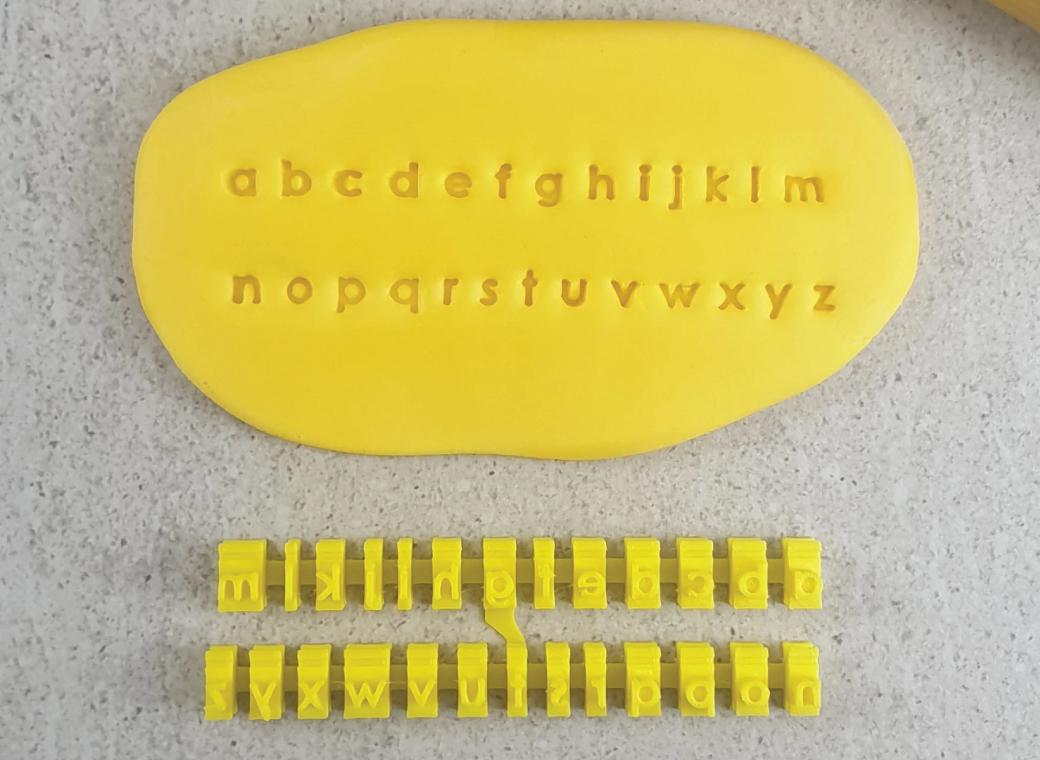 Tiny Lower Case Letter Stamps