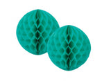 Tissue Honeycomb Balls 15cm Turquoise 2pk