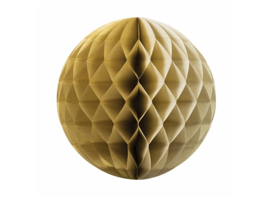 Tissue Honeycomb Ball 25cm - Gold