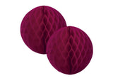 Tissue Honeycomb Balls 15cm Wildberry 2pk