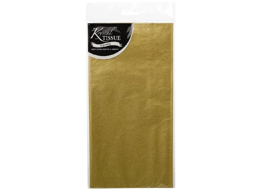 Tissue Paper 3 Sheets - Gold