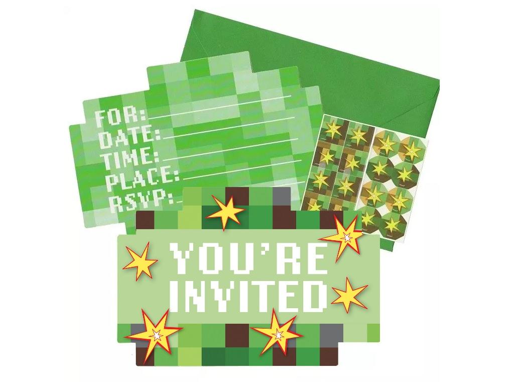 TNT Party Invitations 8pk