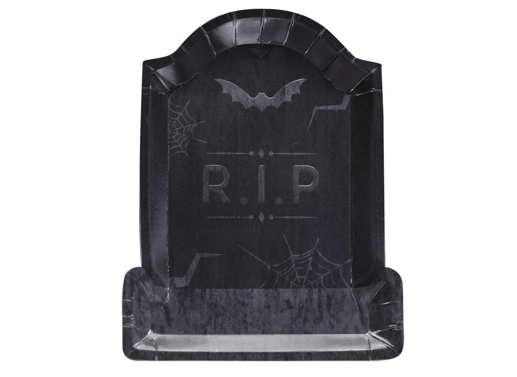 Tombstone Shaped Plates 8pk