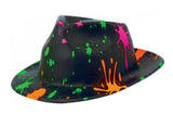 Totally 80s Painted Fedora Hat