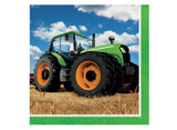 Tractor Time Lunch Napkins 16pk