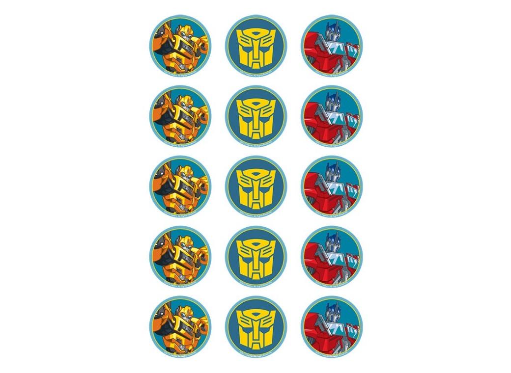 Edible Icing Cupcake Images - Transformers